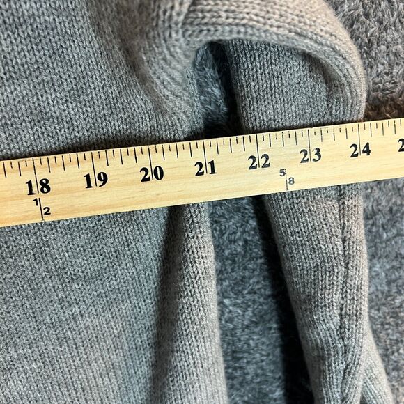Joie Sweater Womens Small Gray Wool Cashmere Knit Pockets Ribbed Loose Fitting - Picture 7 of 9